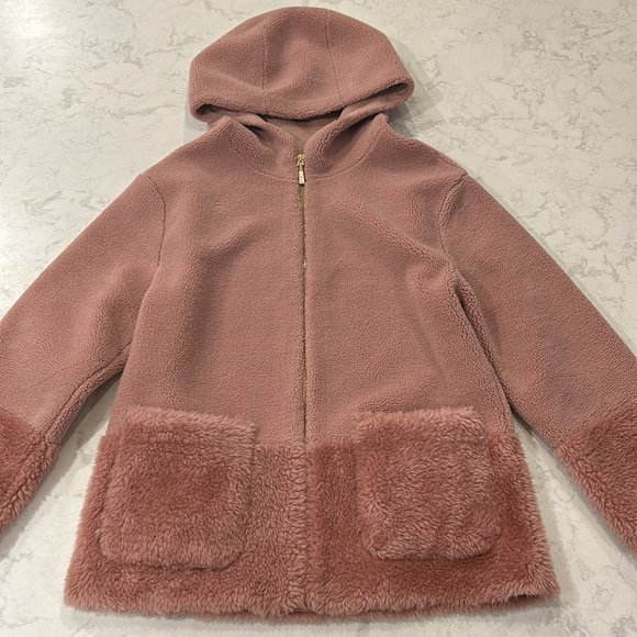 Koolaburra by UGG Women's Hooded Fuzzy Jacket Ice Rose Small - Picture 5 of 16